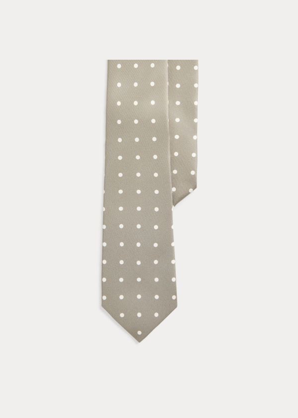 Laços Ralph Lauren Polka-Dot Silk Foulard Homem 08937-XNLR